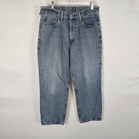Levi's 560 Jeans Men's 32 x 27 (tag 34 x 29) Blue Light - Medium Wash - Picture 1 of 16